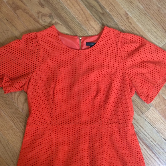 Orange Eyelet JCrew Dress - Picture 3 of 8